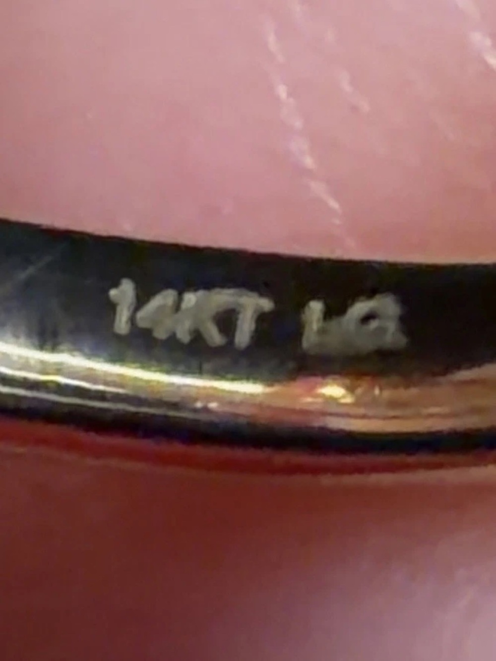 14k Solid Gold Lab Diamond Ring .50ct - Picture 3 of 4
